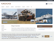 Tablet Screenshot of moog.com.au